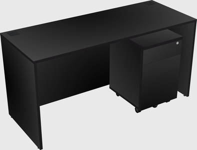 Rectangular desk