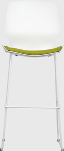 Curvilinear bar height chair