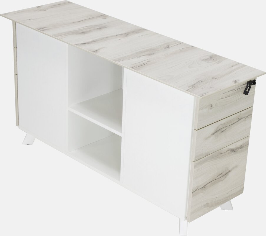 Modern cabinet with drawers and shelf