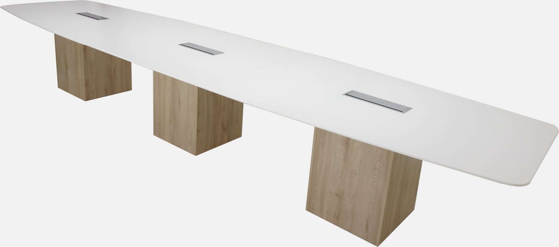 Boat-shaped meeting table