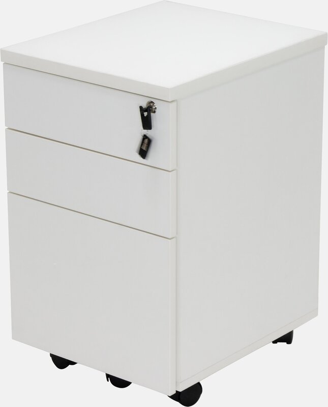 Mobile pedestal file cabinet