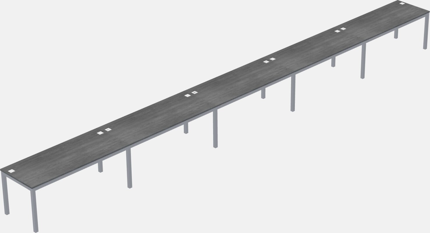 Rectangular Desk - Metal Frame