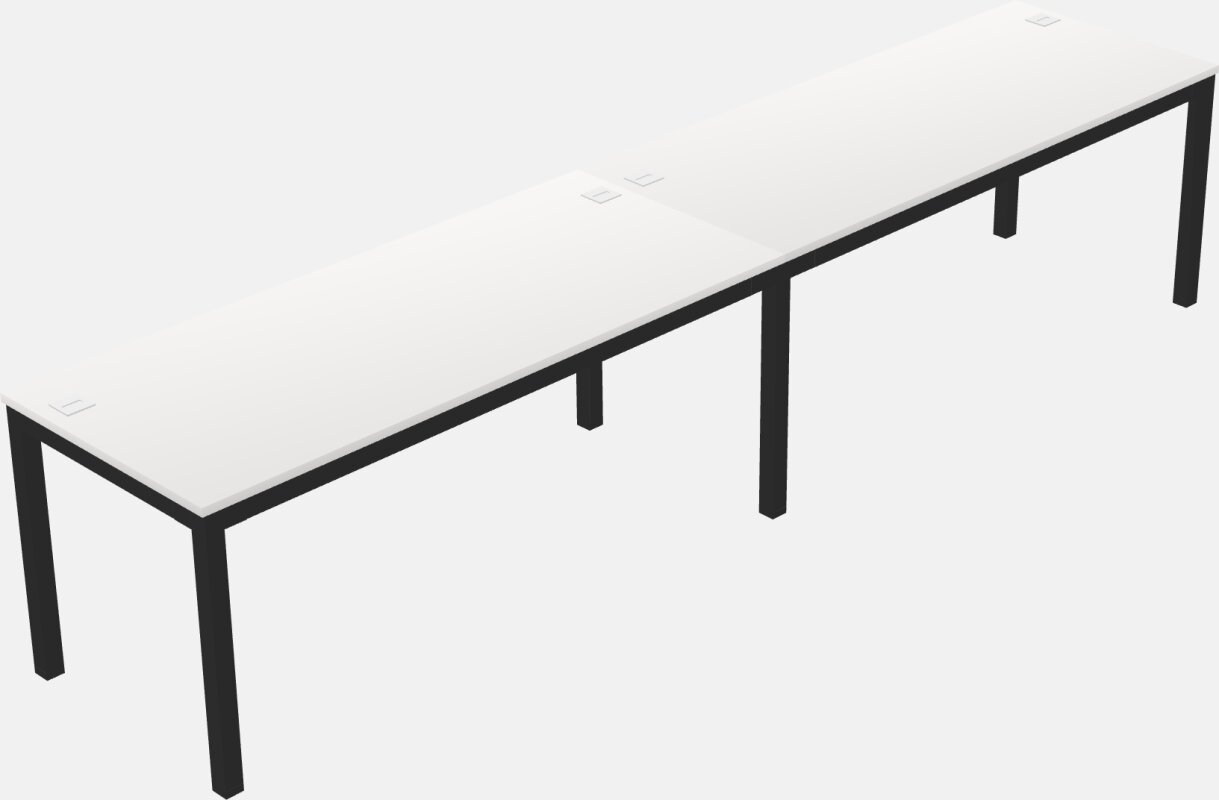 Rectangular Desk - Metal Frame