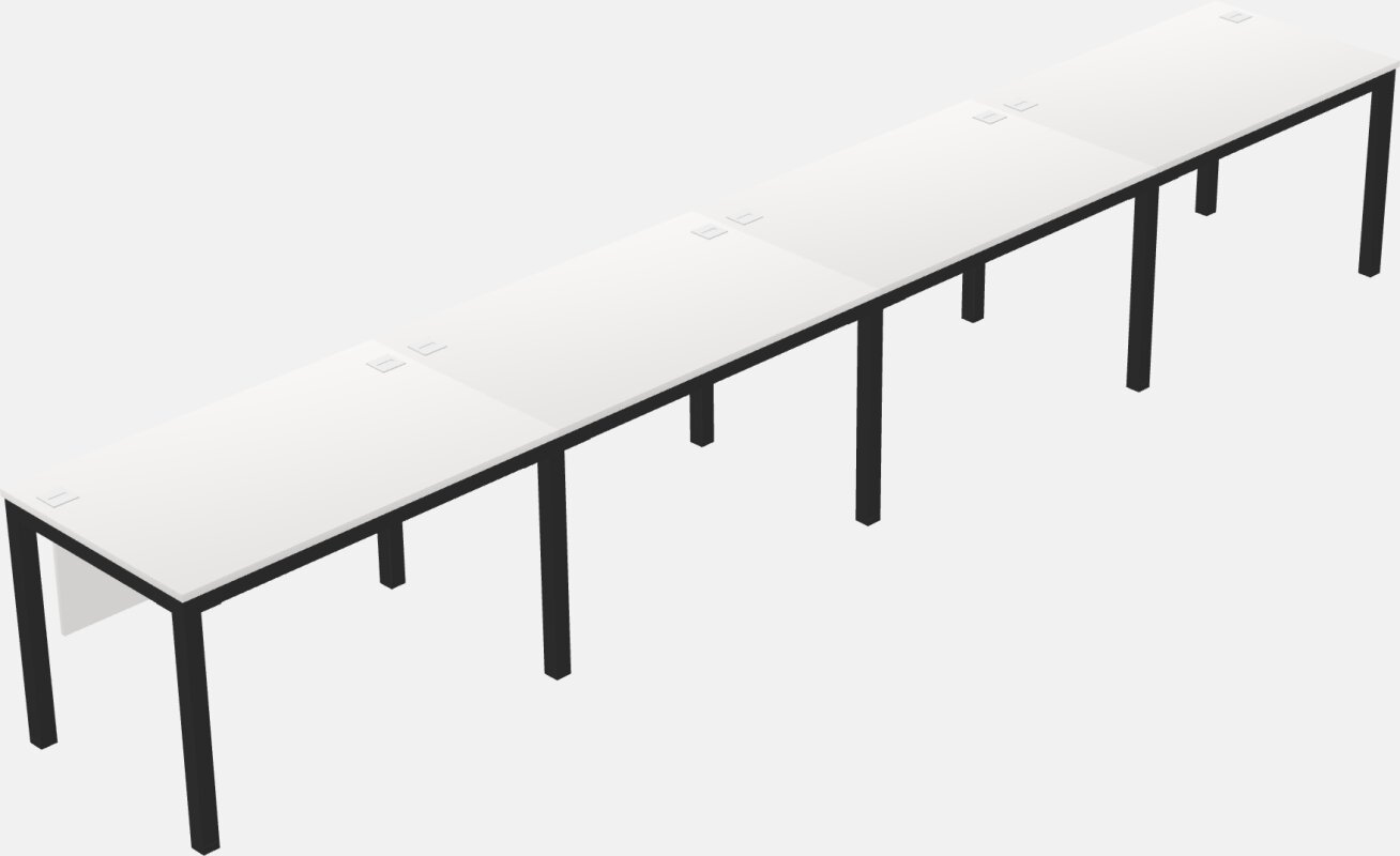 Rectangular Desk - Metal Frame
