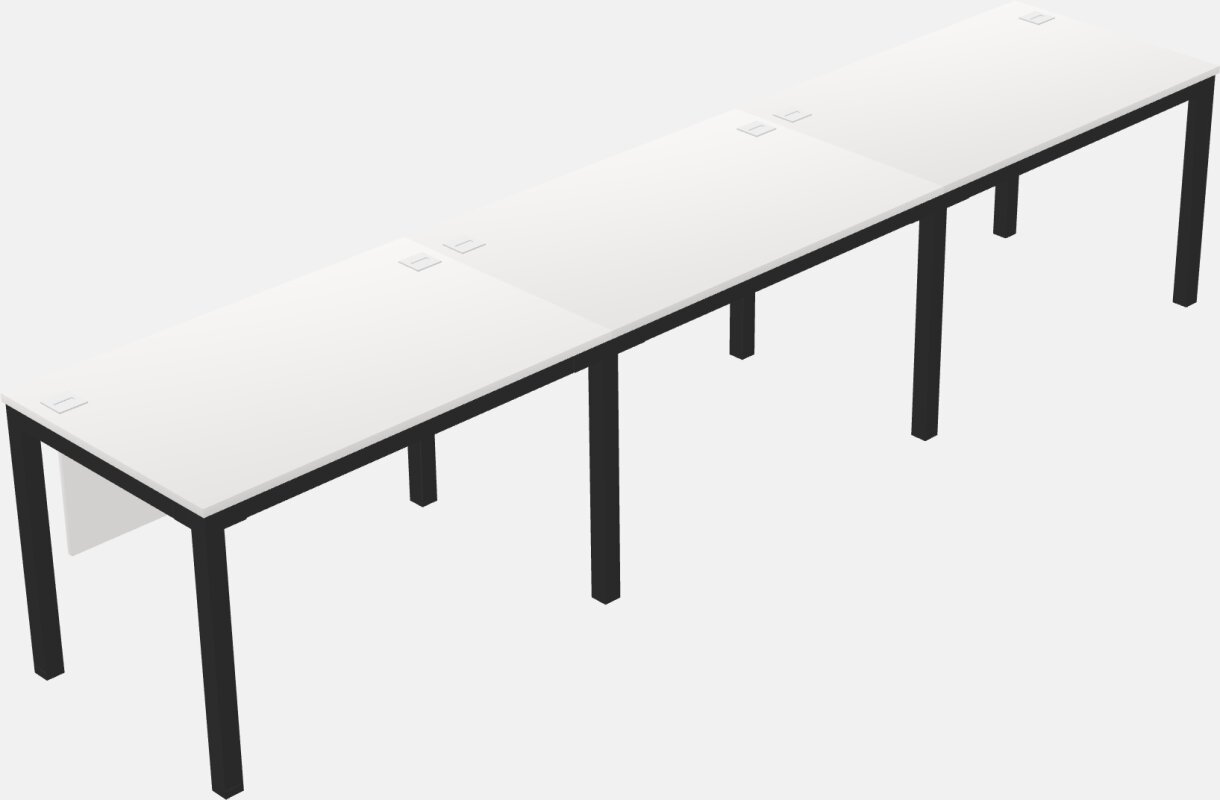 Rectangular Desk - Metal Frame