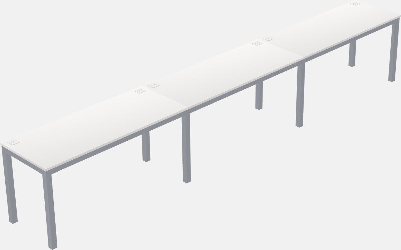 Rectangular Desk - Metal Frame