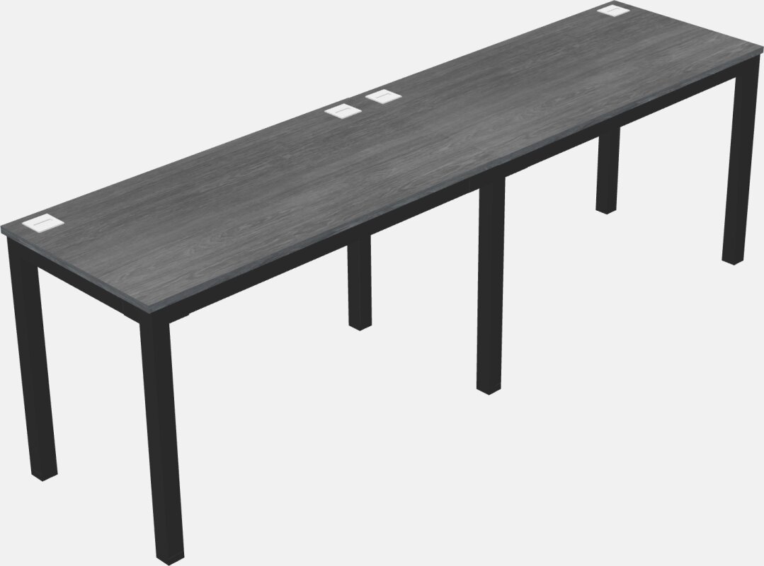 Rectangular Desk - Metal Frame