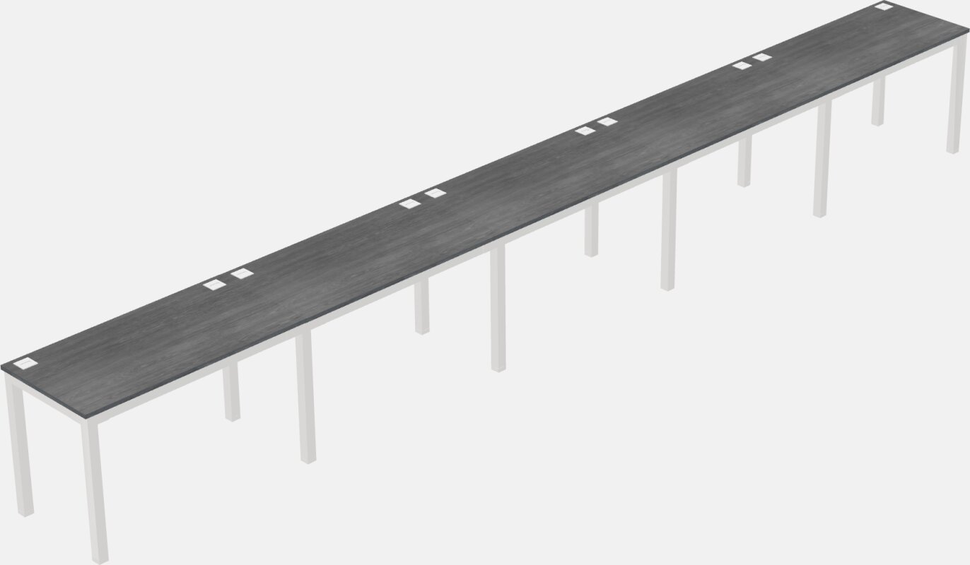 Rectangular Desk - Metal Frame