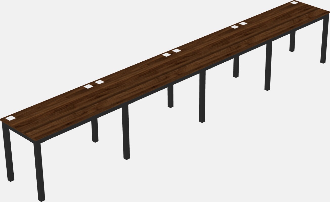 Rectangular Desk - Metal Frame