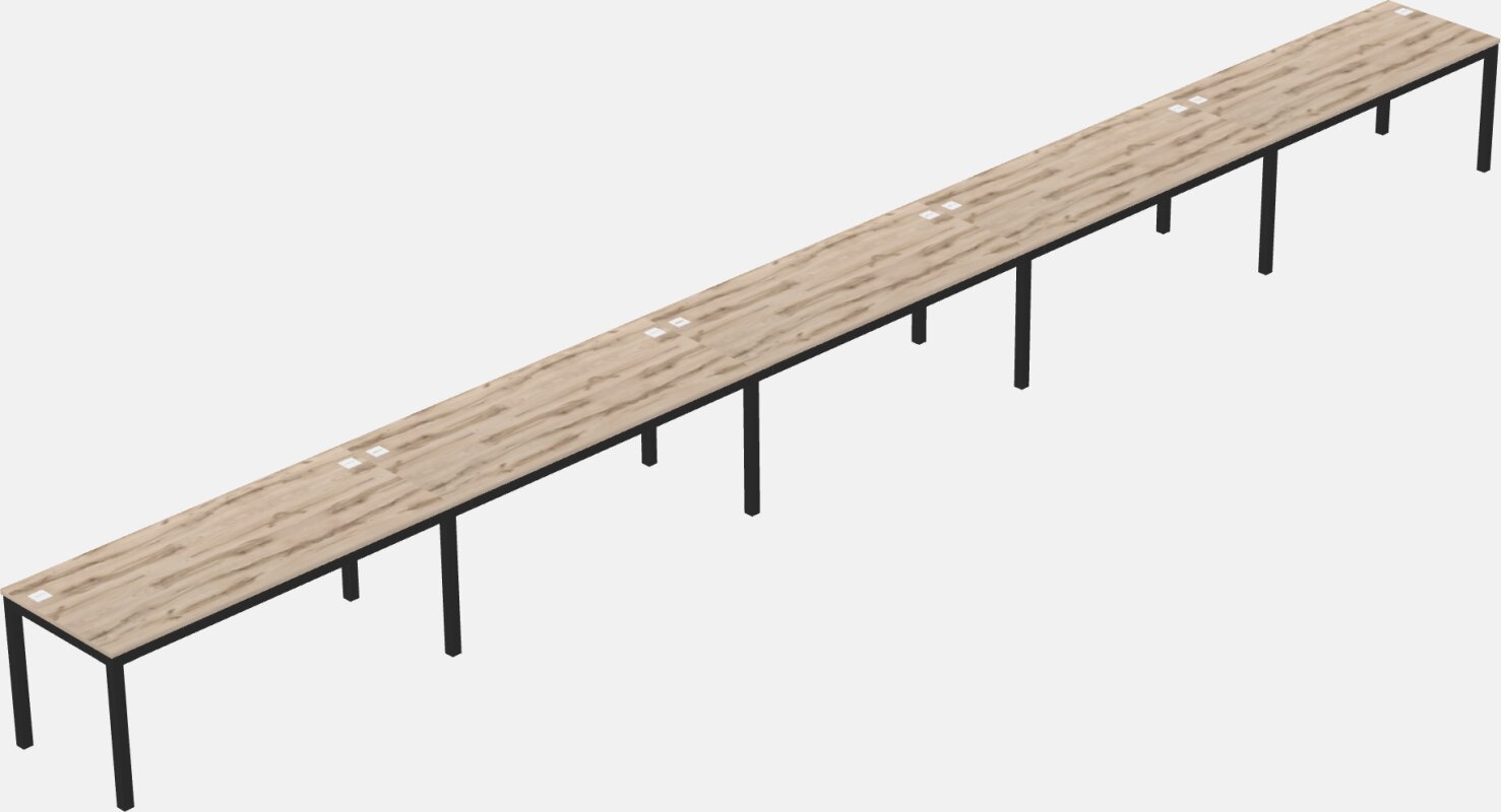 Rectangular Desk - Metal Frame
