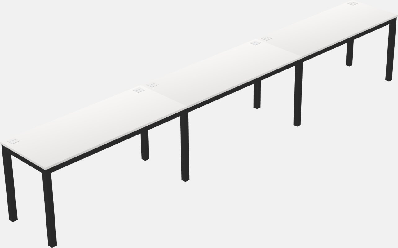 Rectangular Desk - Metal Frame