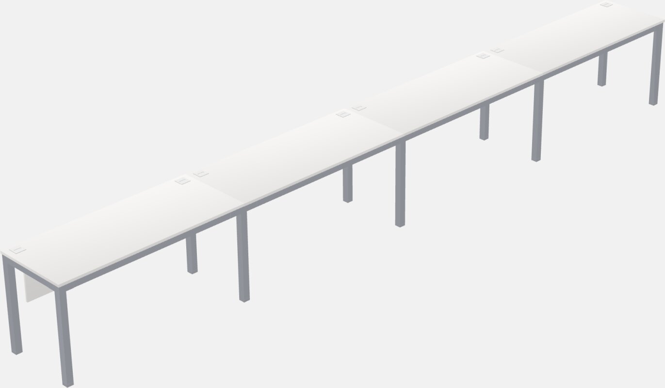 Rectangular Desk - Metal Frame