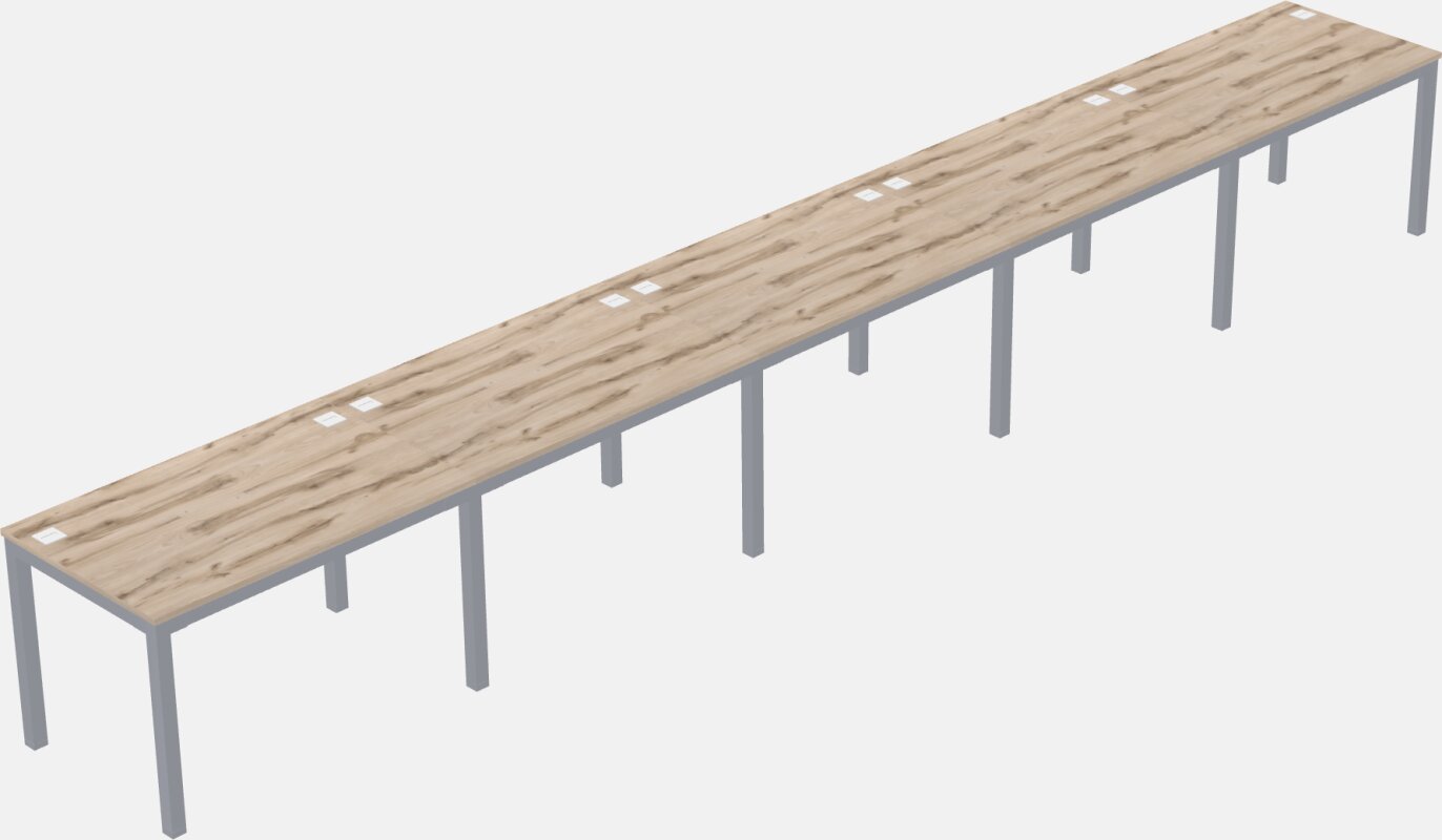 Rectangular Desk - Metal Frame
