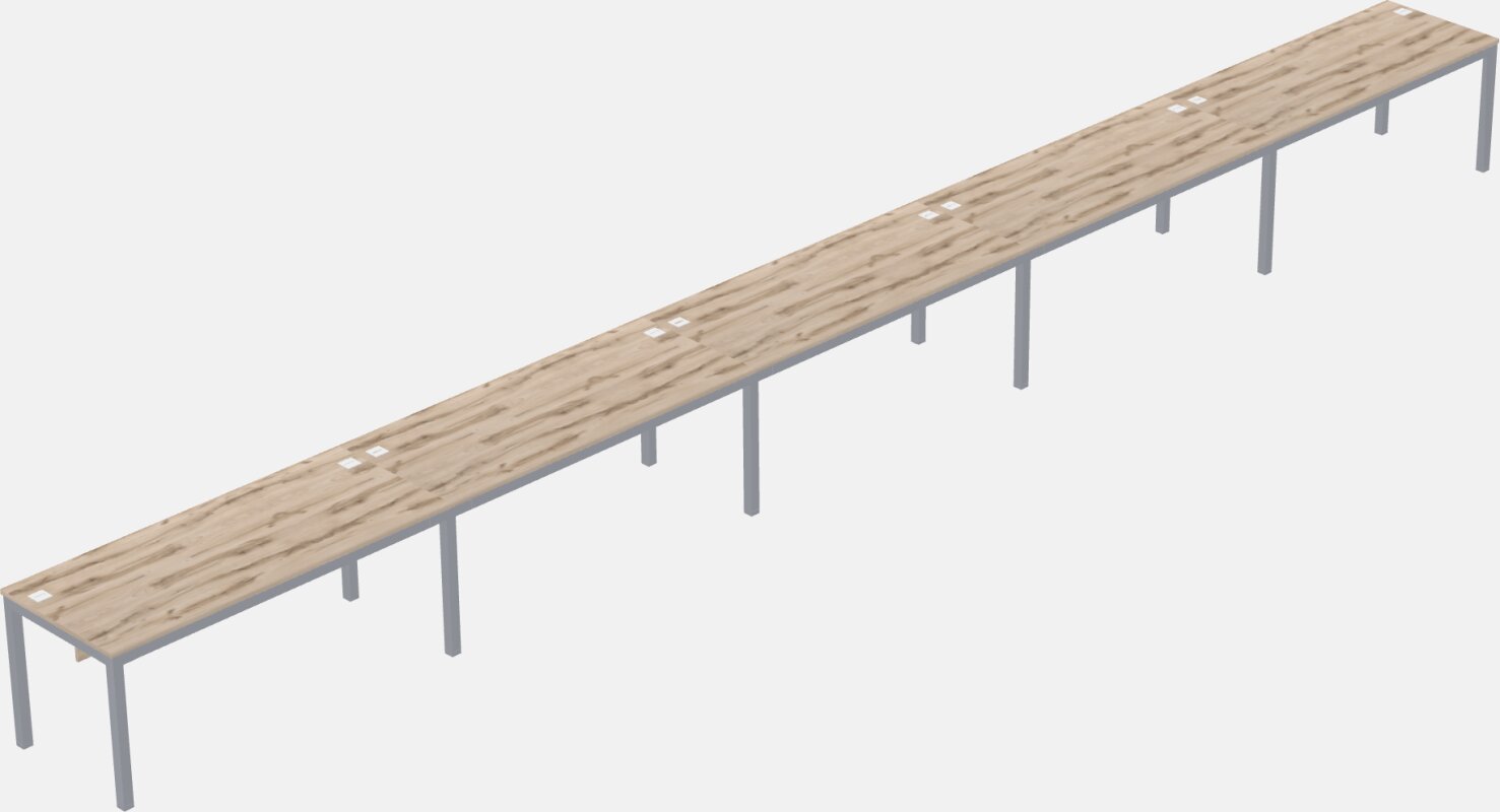 Rectangular Desk - Metal Frame