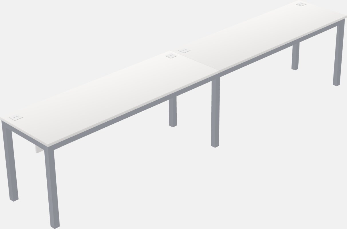 Rectangular Desk - Metal Frame