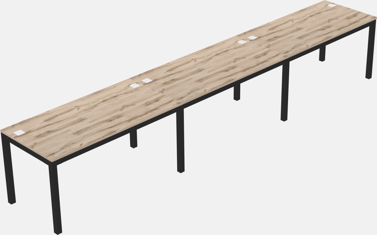 Rectangular Desk - Metal Frame