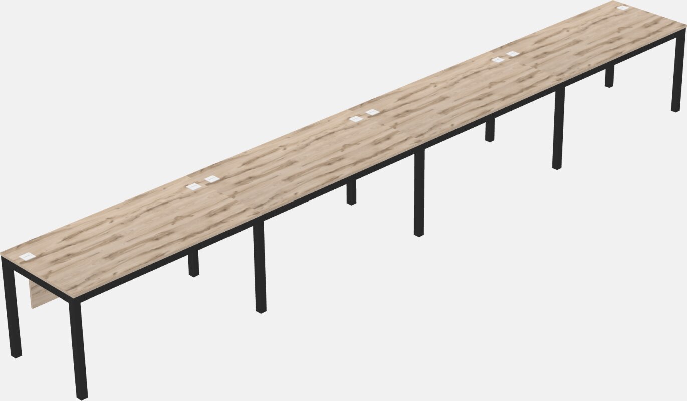 Rectangular Desk - Metal Frame