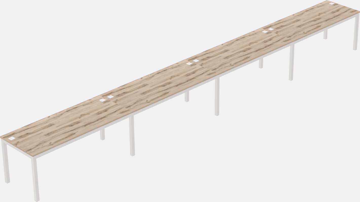 Rectangular Desk - Metal Frame