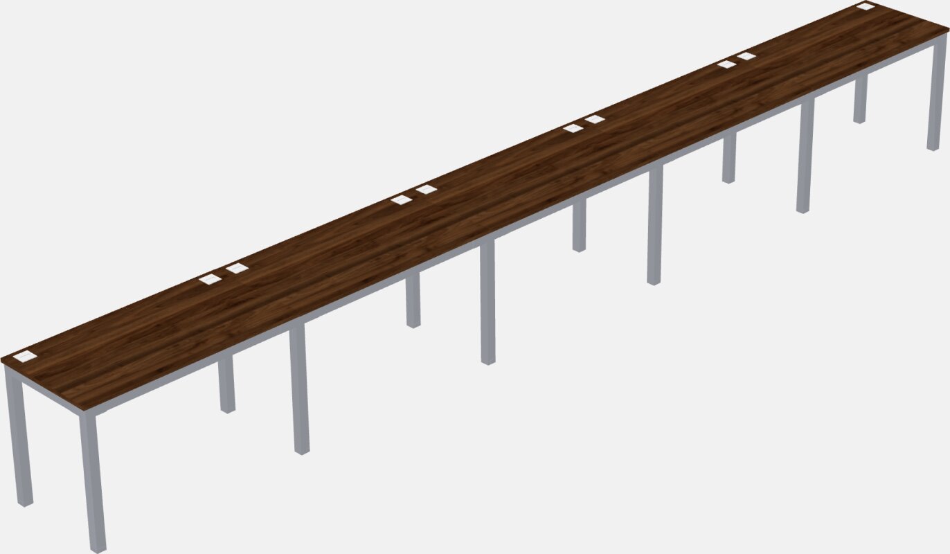 Rectangular Desk - Metal Frame