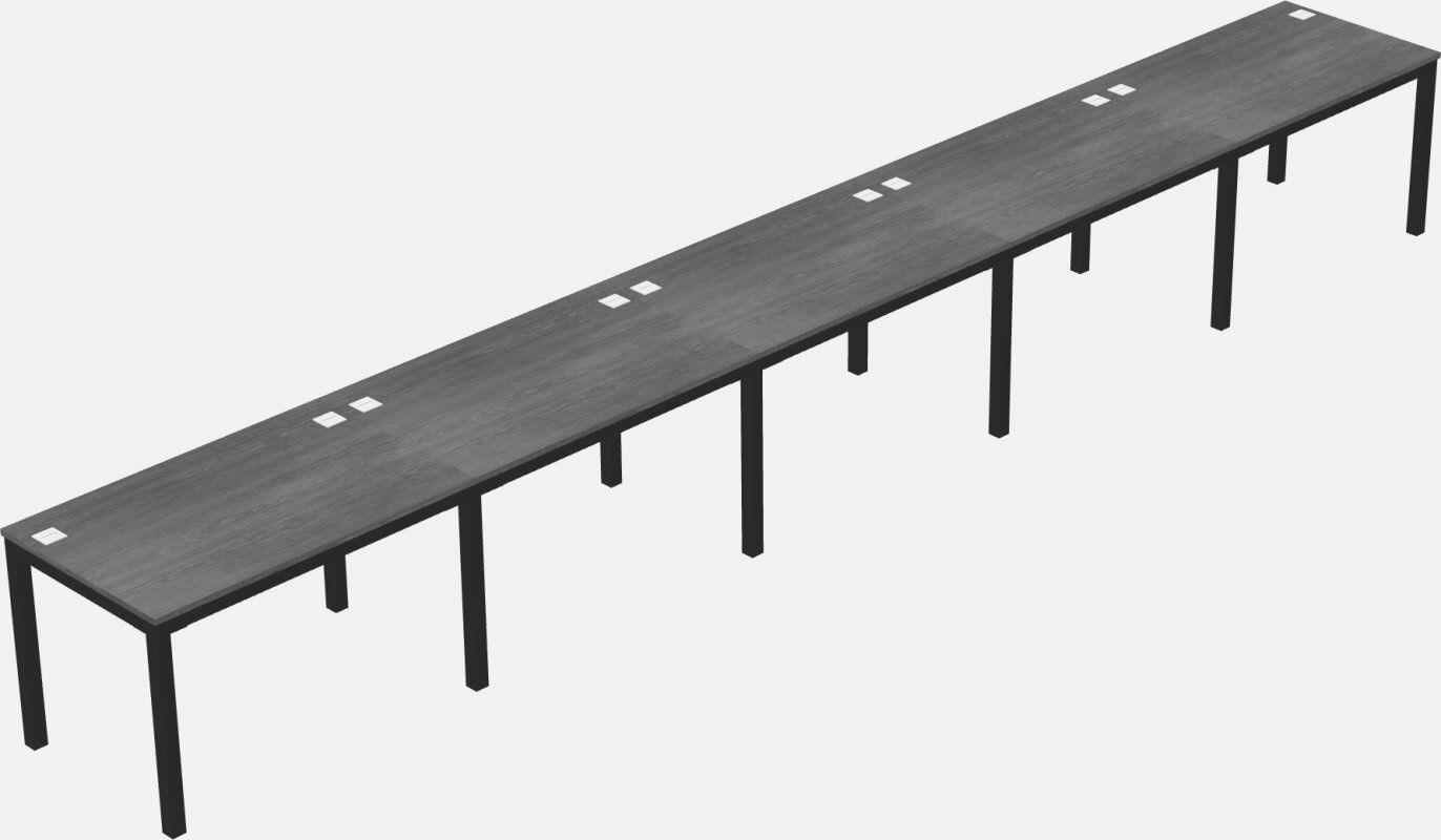 Rectangular Desk - Metal Frame