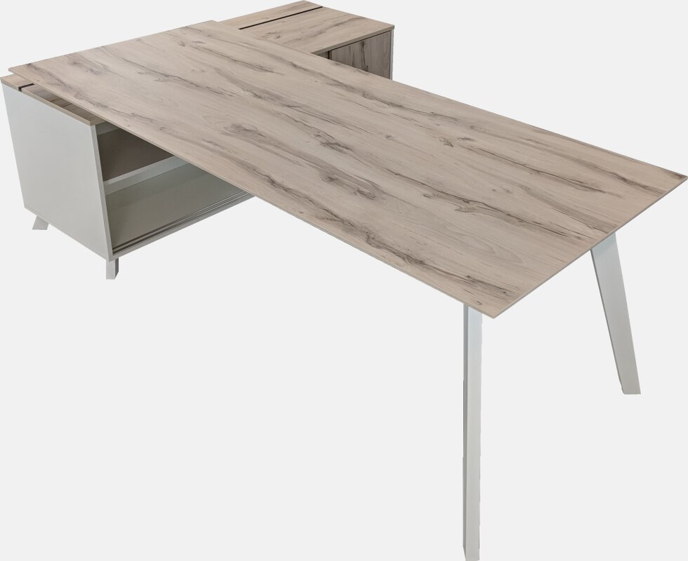 Modernong executive l-shaped desk