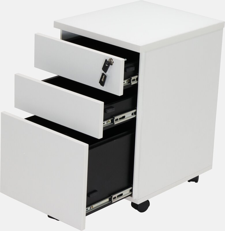 Mobile pedestal file cabinet