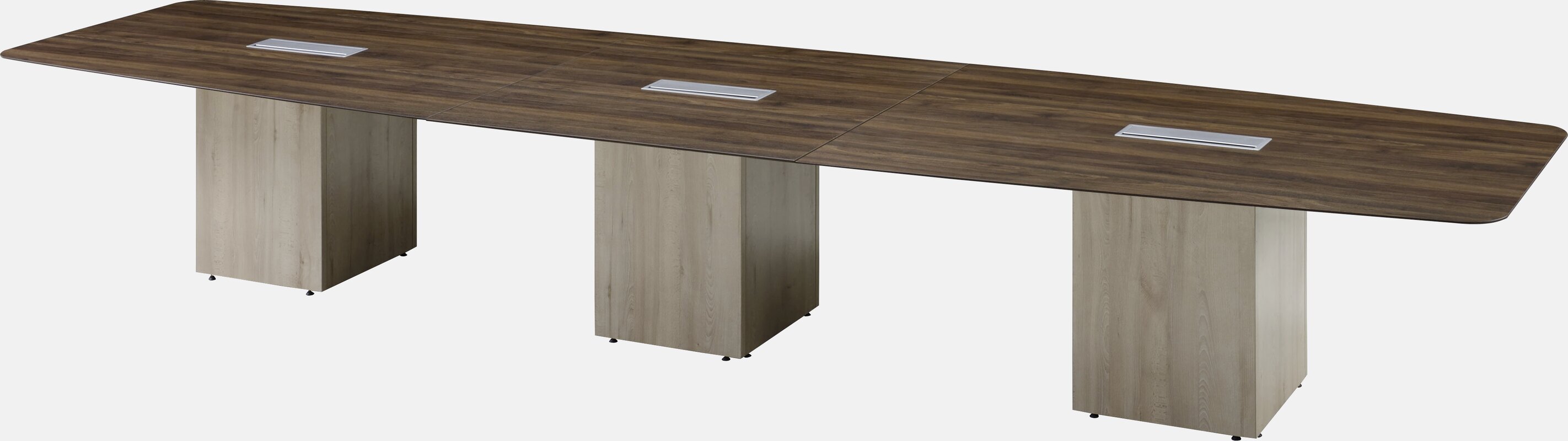 Boat-shaped meeting table
