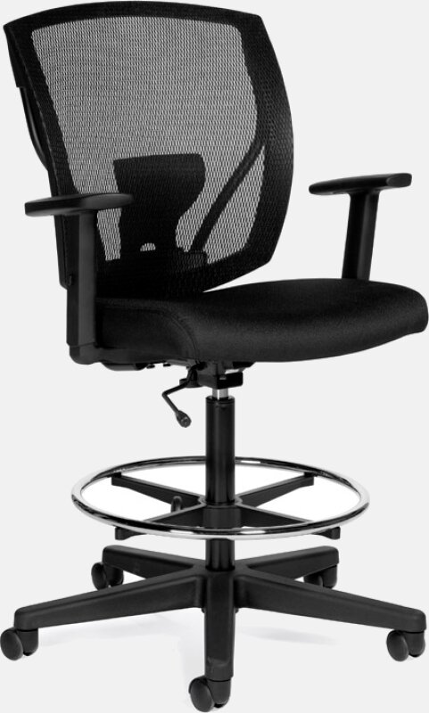 Ibex | mesh back height adjustable task stool