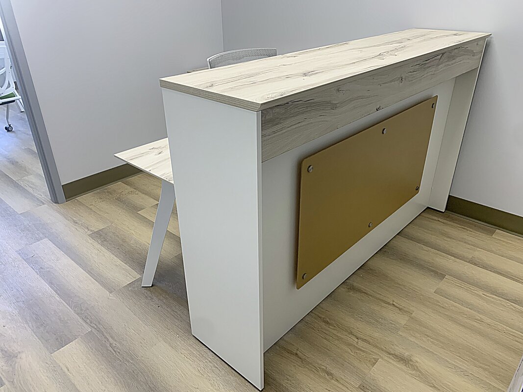 Rectangular reception desk