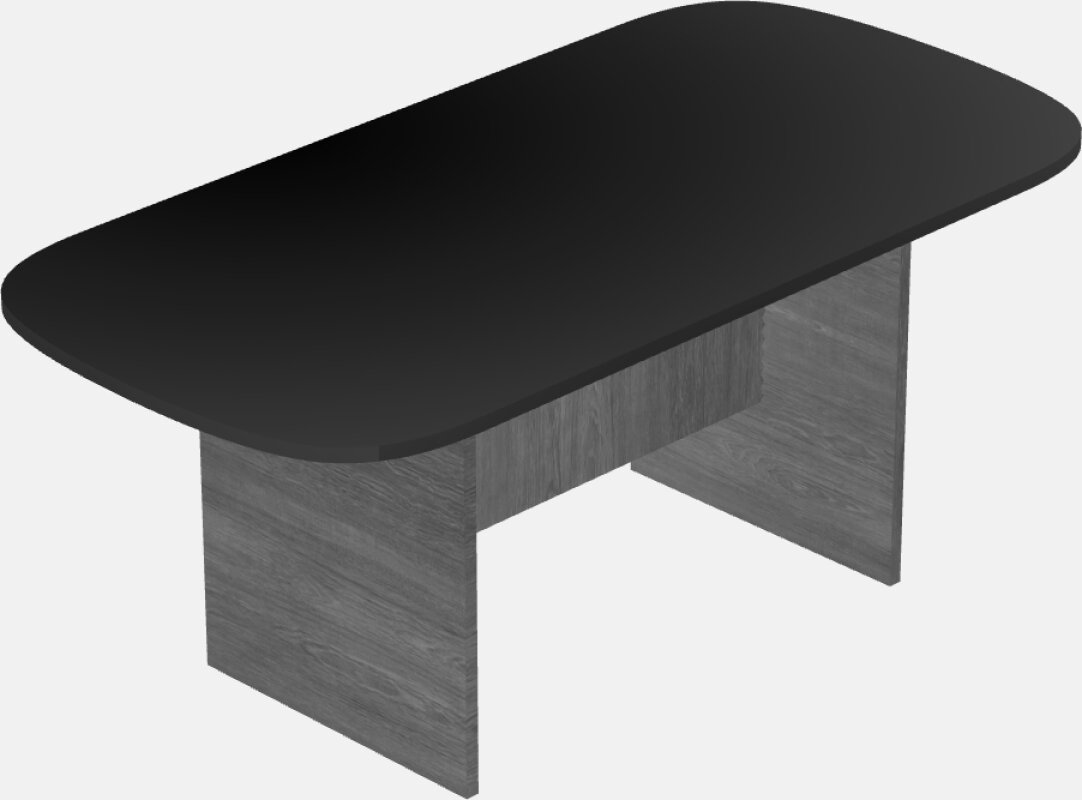 モダンな楕円形のミーティングテーブル