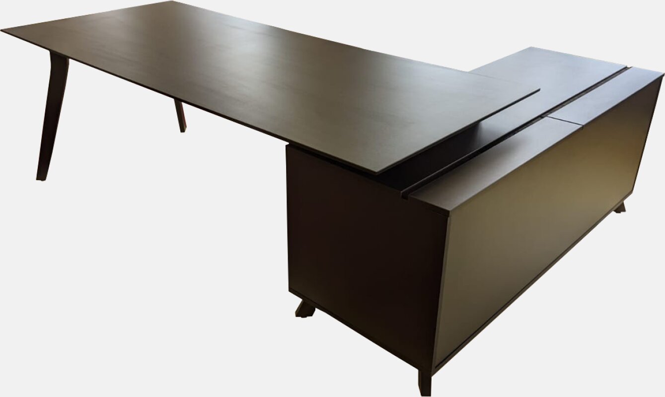 Modernong executive l-shaped desk