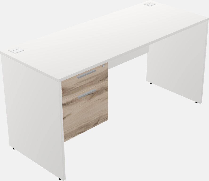 Rectangular Desk - Wooden Base