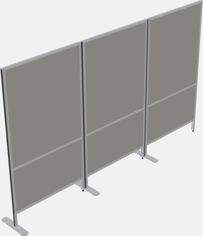 Freestanding straight line walls