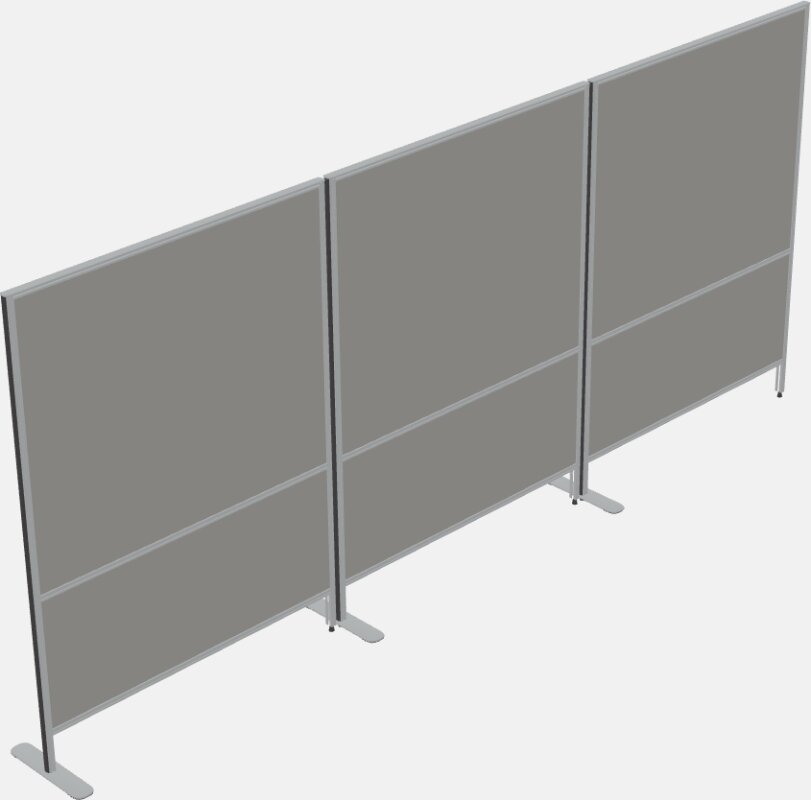 Freestanding straight line walls