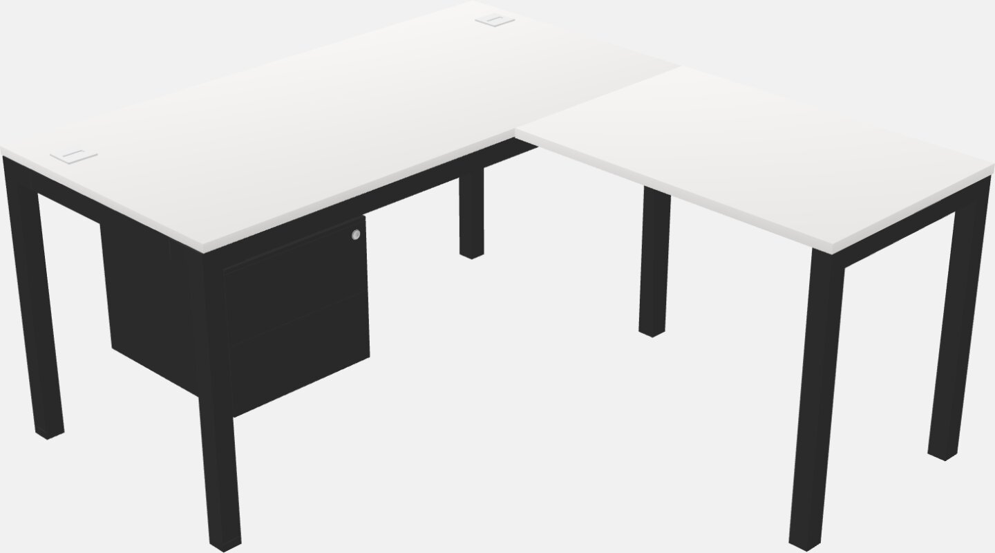L-shaped desk