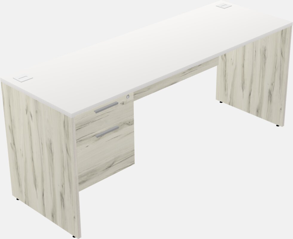 Rectangular Desk - Wooden Base