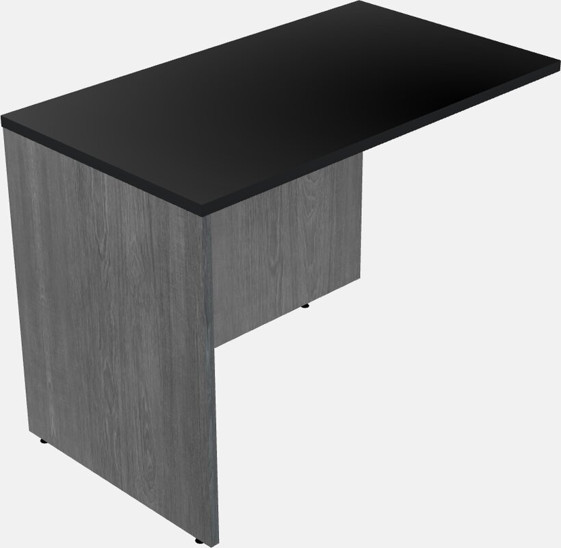 Desk return - wooden base