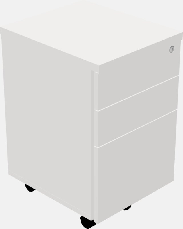Mobile pedestal file cabinet