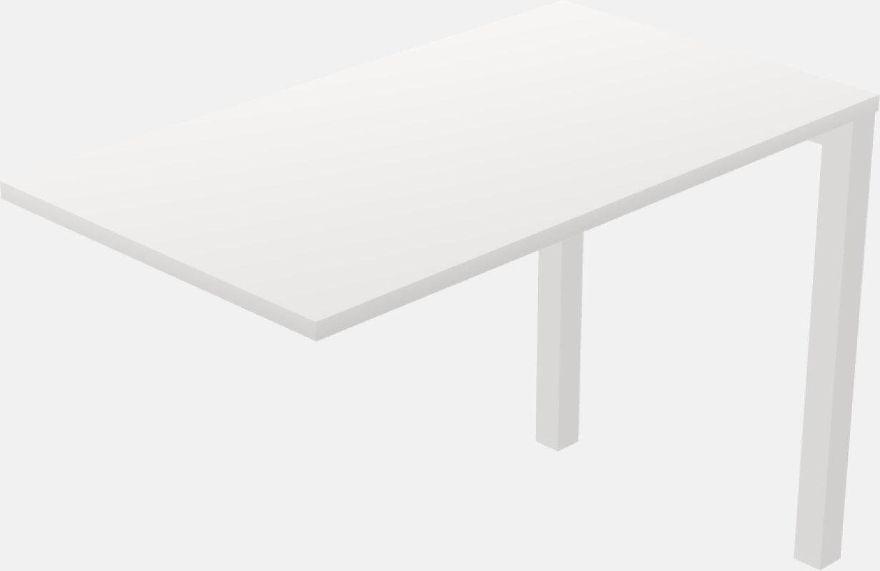 Retorno de escritorio - base metálica - sistemas de paneles y madera