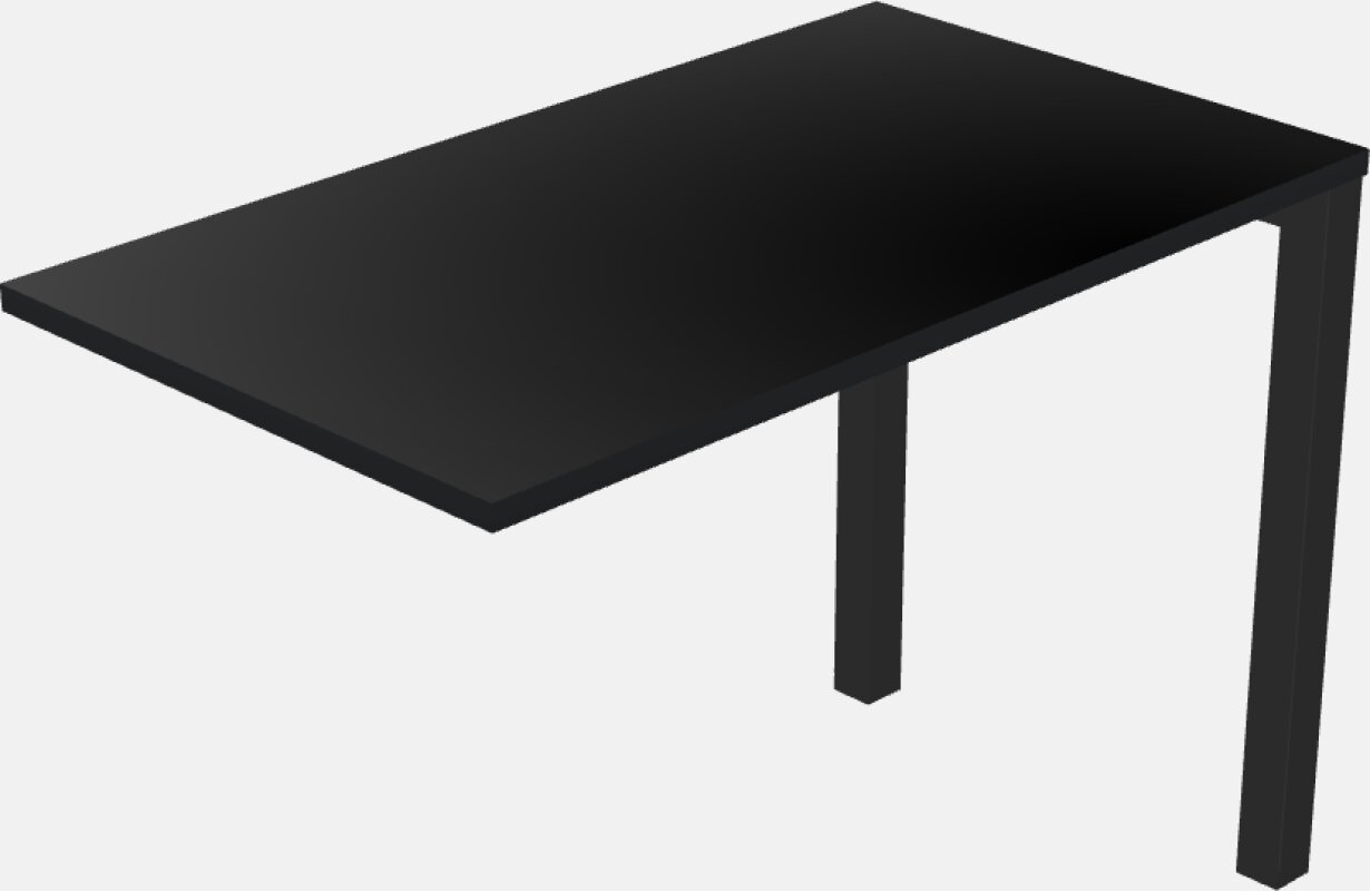 Desk return - metal base - wooden & panel systems
