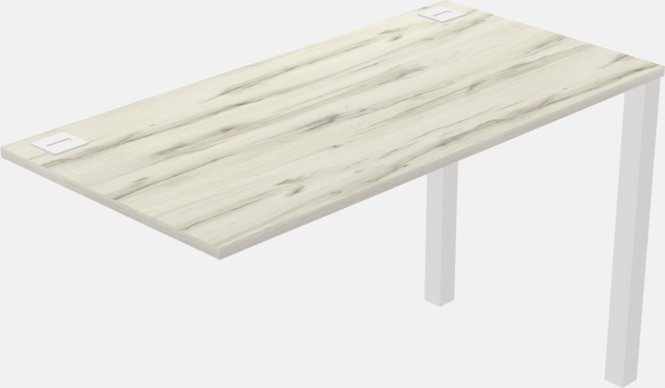 Retorno de mesa - base metálica - sistemas de madeira e painéis