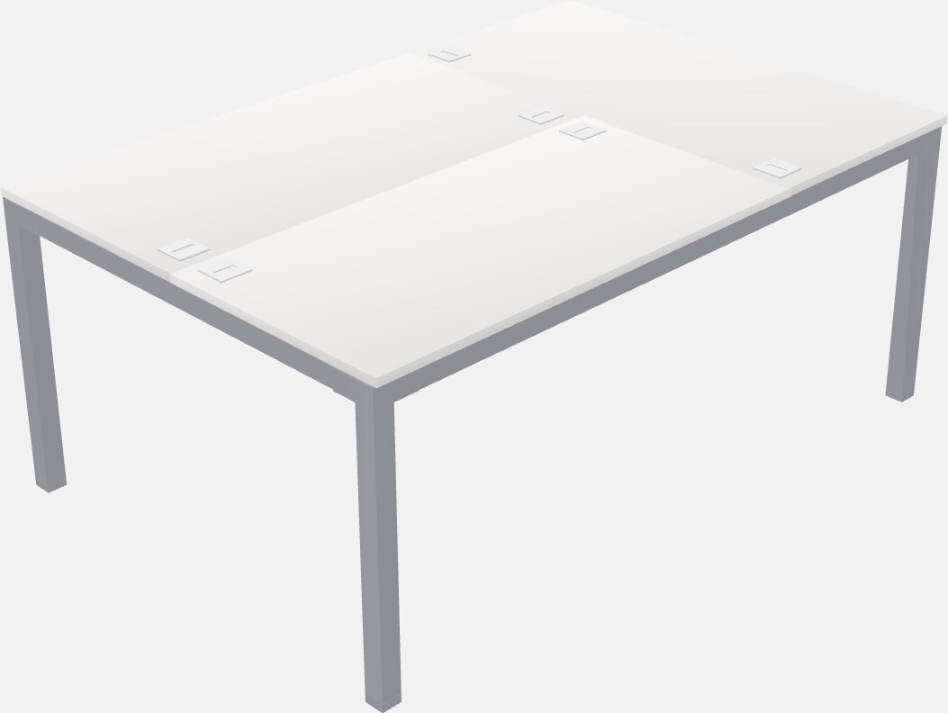 3-person Workstation - Metal Frame