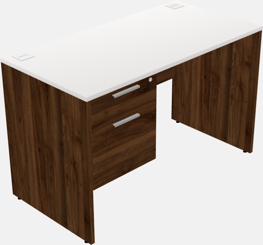 Rectangular Desk - Wooden Base