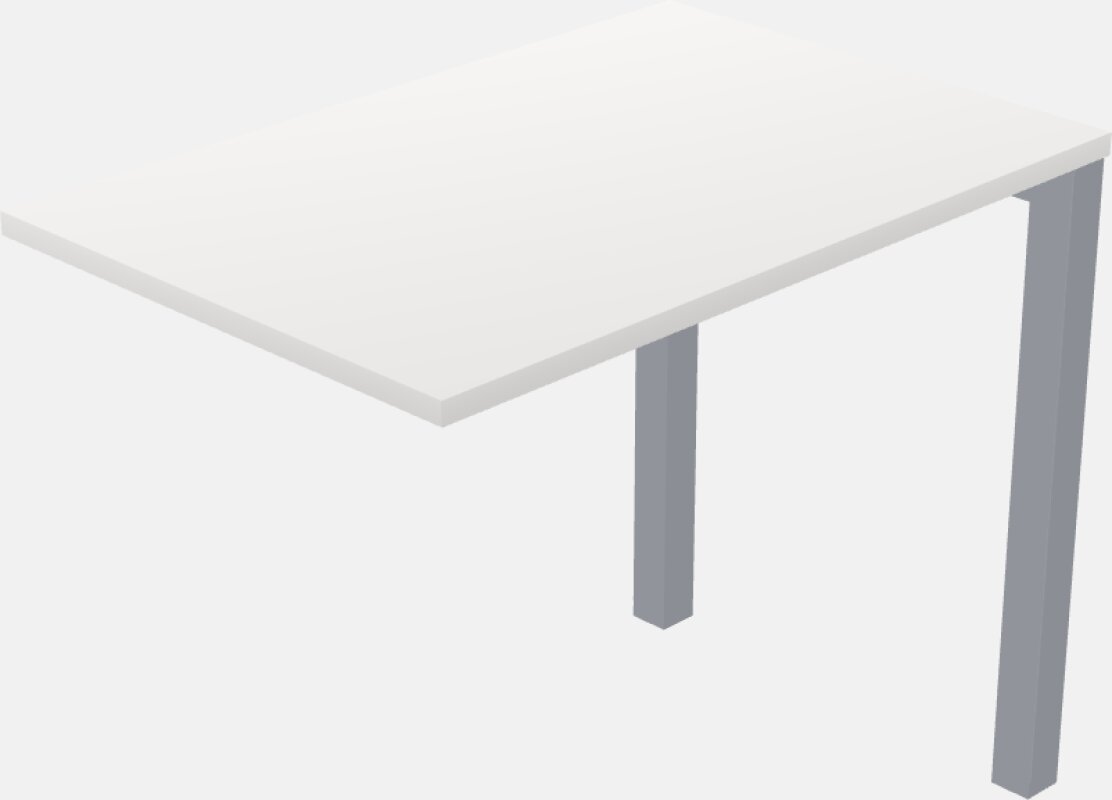 Retorno de escritorio - base metálica - sistemas de paneles y madera