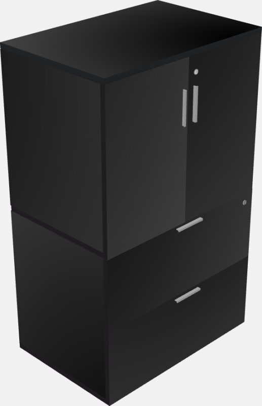 Lateral file + storage cabinet