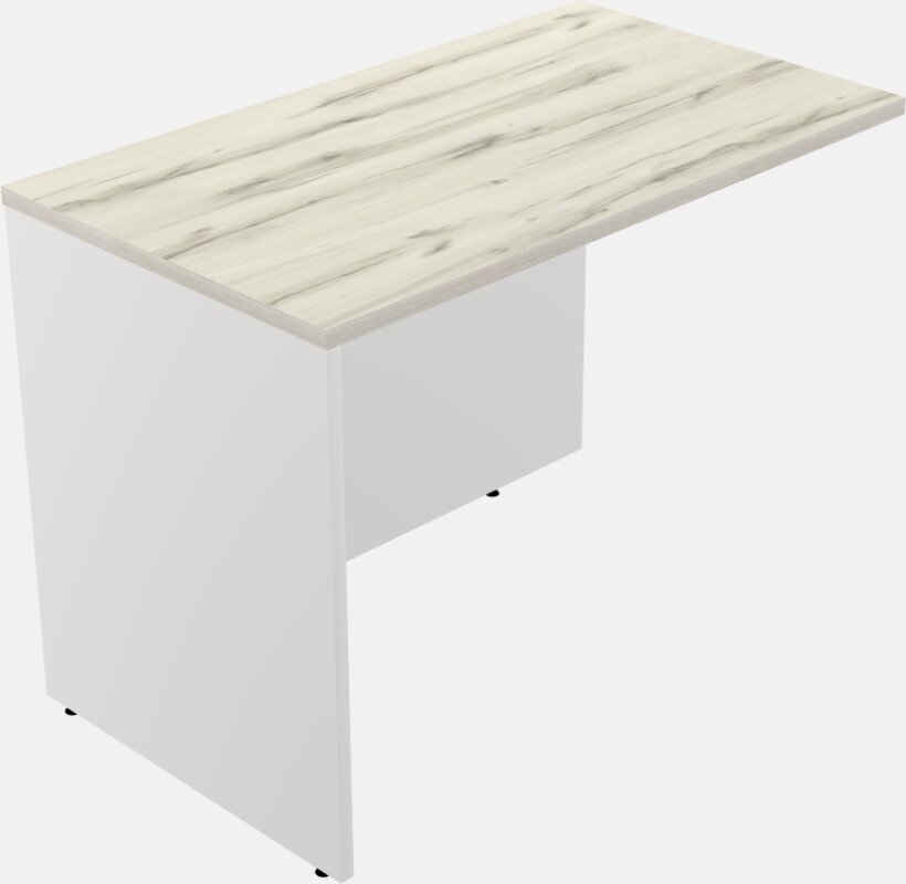 Desk return - wooden base