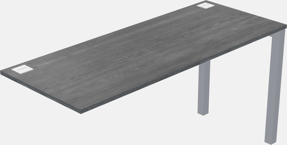 Desk return - metal base - wooden & panel systems