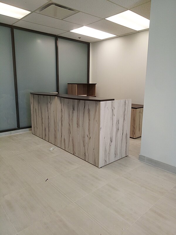 Small reception desk