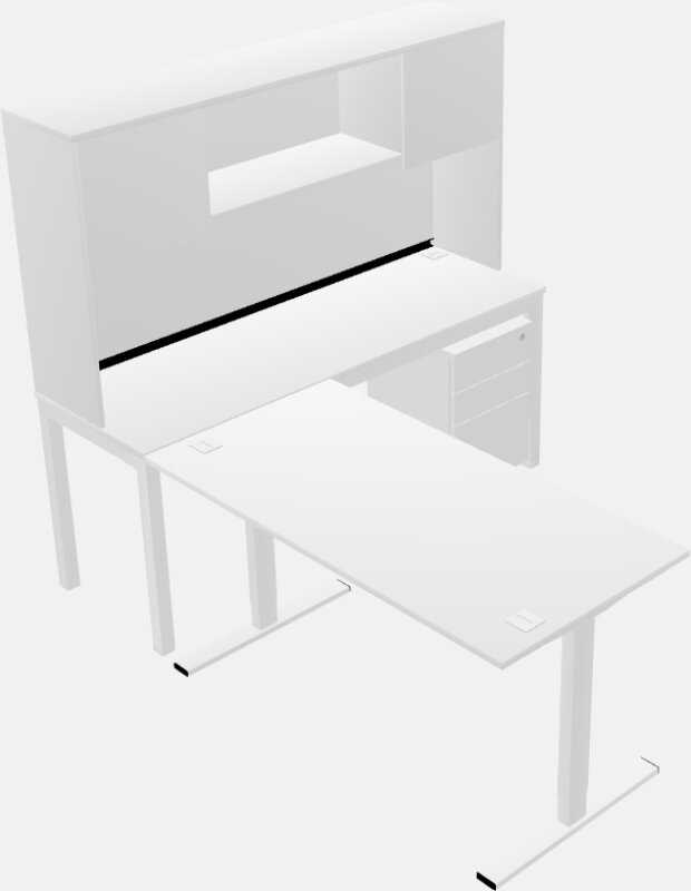 Г-образный письменный стол