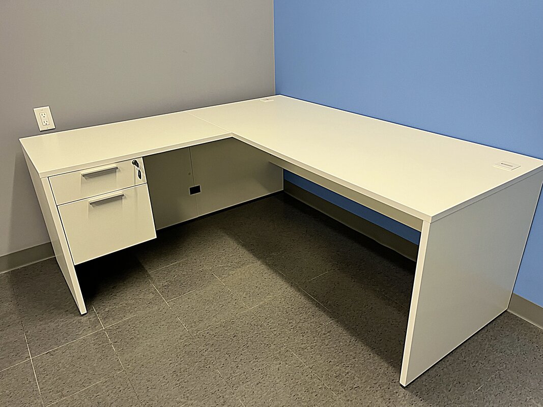 L-shaped office desk